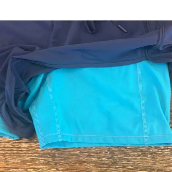Bandier All Access Dash Logo Run Short w/ 5″ Biker Short Blue Size XS NWT - Picture 3 of 7